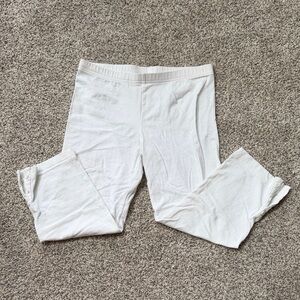 American Apparel White Capri Leggings